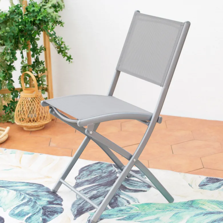Molvina lot de 4 chaises en acier