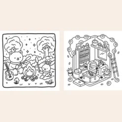 Mon petit kit cosy coloriage 30 moments mignons à colorier