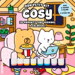 Mon petit kit cosy coloriage 30 moments mignons à colorier