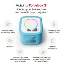 Mon premier coffret toniebox 2 - boite à histoires - bleu ciel