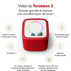 Mon premier coffret toniebox 2 - boite à histoires - rouge coquelicot