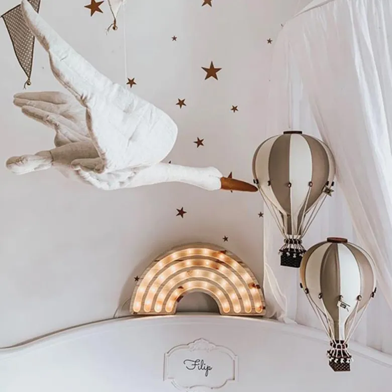 Montgolfière décorative beige - m
