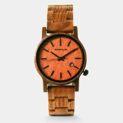 Montre bois homme noyer explorer