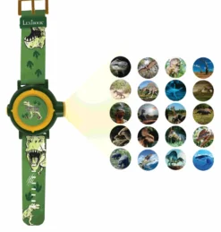 Montre digitale avec projection dinosaures
