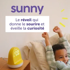 Morphée Sunny réveil enfant pensées positives musiques douces défis et veilleuse