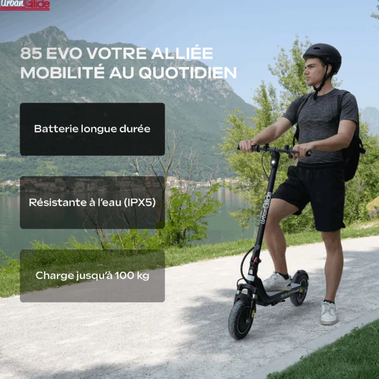 Moteur 450w – autonomie jusqu'a 20 km – poids 16kg – batterie 21.6v 10ah