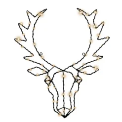 Motif lumineux tête de cerf à suspendre