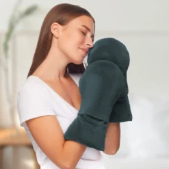 Moufles chauffantes lin lavande micro-ondes chaleur homogène polaire doux