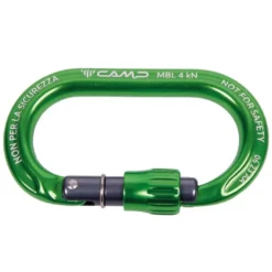 Mousqueton porte-clés camp ekto lock à vis vert