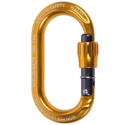 Mousqueton porte-clés camp ekto lock à vis jaune