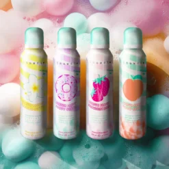 Mousse de douche turquoise - donuts