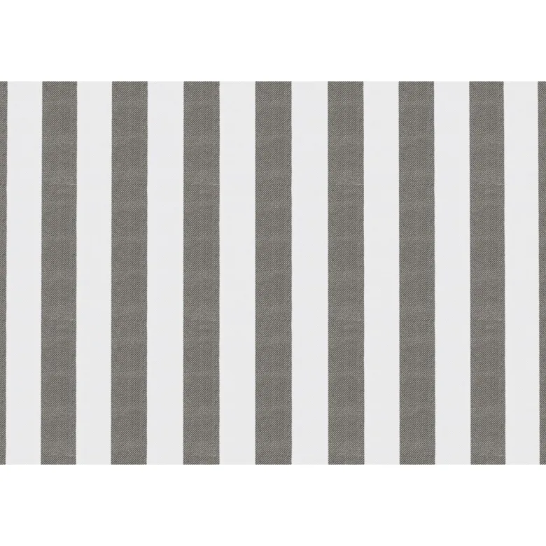 Méridienne modulable - tissu extérieur à rayures Anthracite
