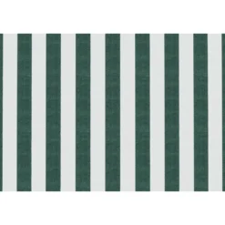 Méridienne modulable - tissu extérieur à rayures Vert foncé et Blanc