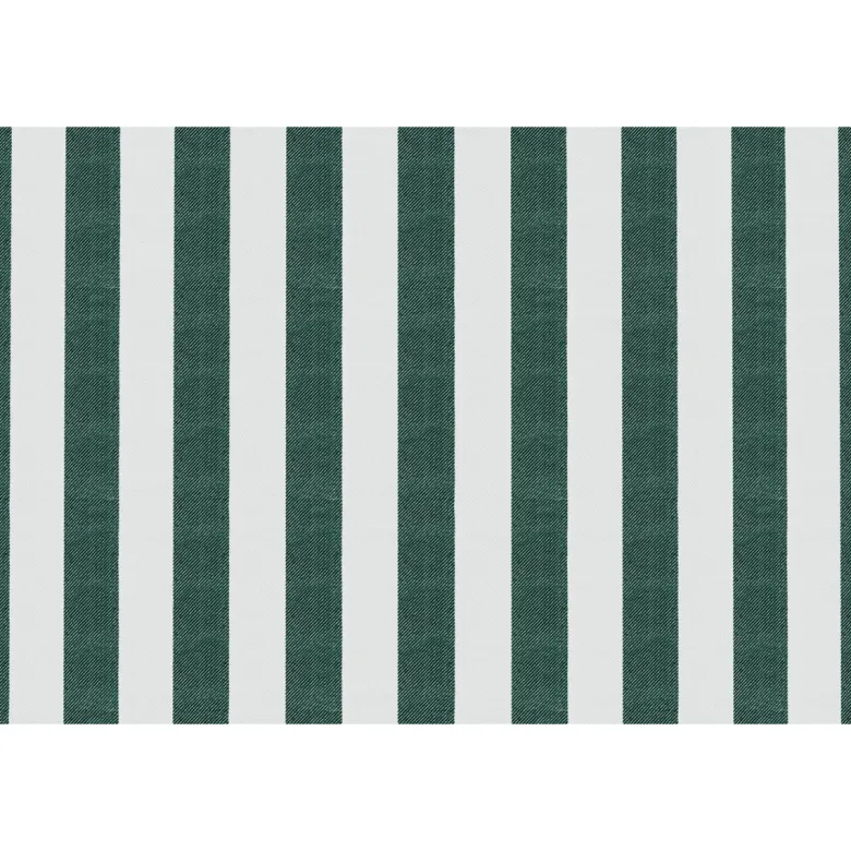 Méridienne modulable - tissu extérieur à rayures Vert foncé et Blanc