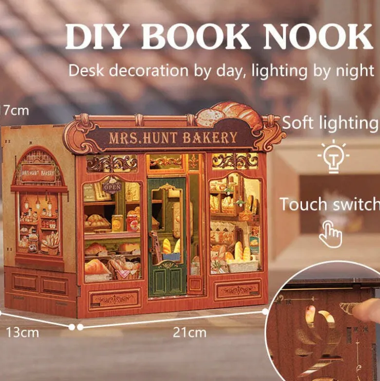 Mrs hunts bakery - maquette booknook serre-livre