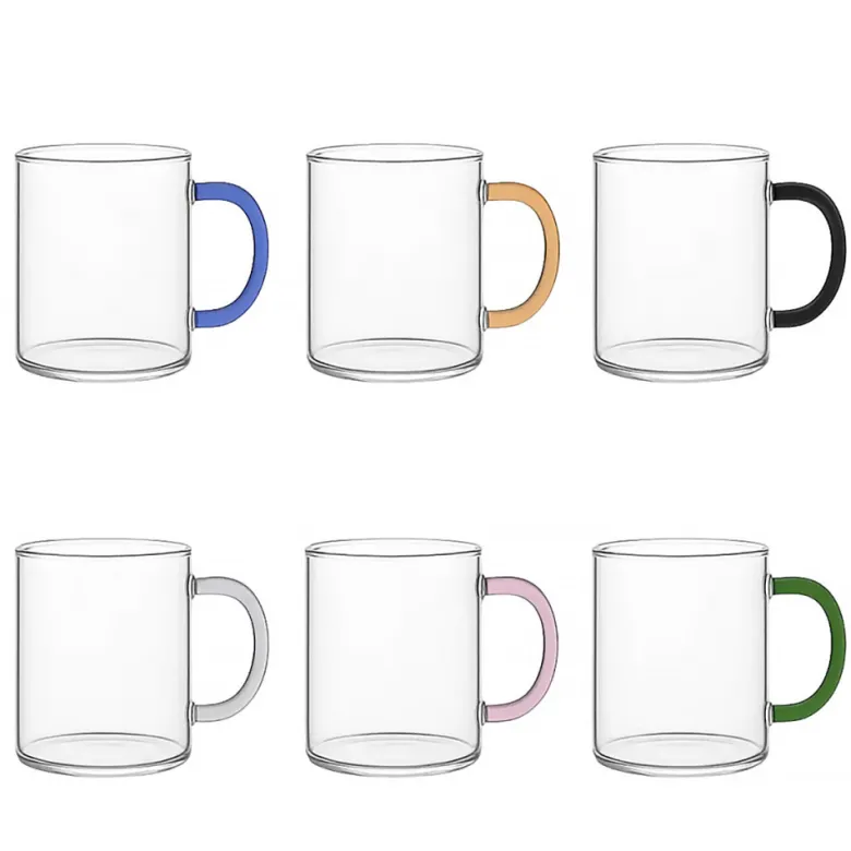 Mugs anses couleur 420ml - lot de 6