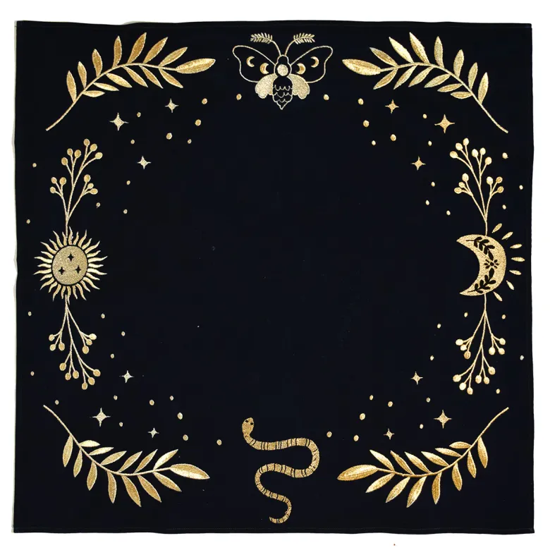 Nappe de divination verte