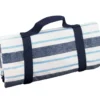 Nappe picnic rayures bleu blanc 140x140