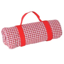Nappe picnic vichy rouge 140x140cm
