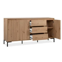 Navi buffet en bois avec placards et tiroirs