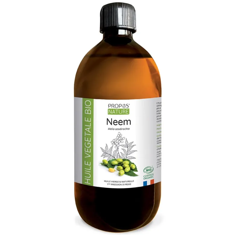 Neem bio - huile végétale contenance - eco-recharge 500 ml