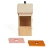 Nichoir en bois de pin artisanal adapté à plusieurs espèces d'oiseaux