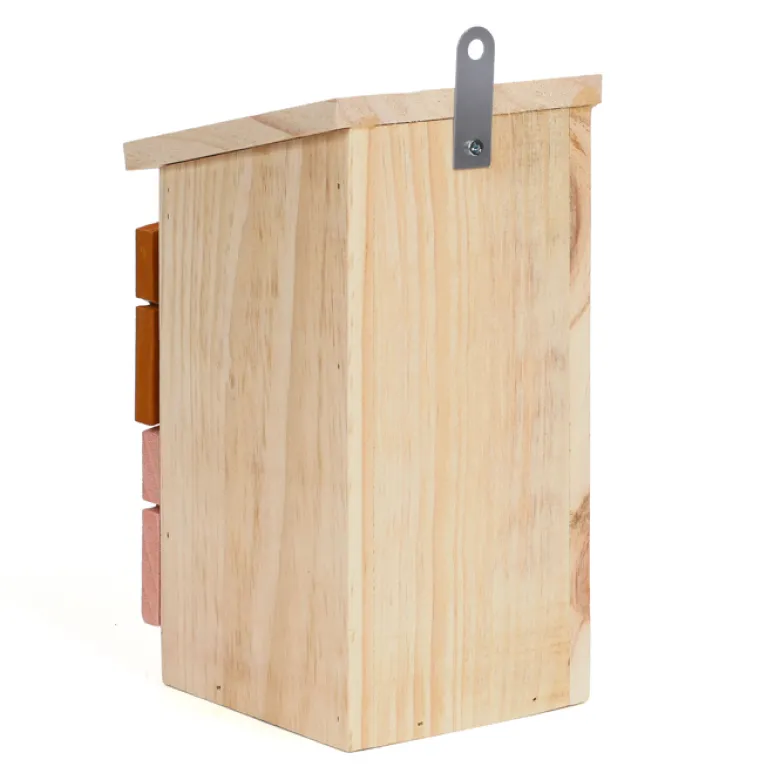 Nichoir en bois de pin artisanal adapté à plusieurs espèces d'oiseaux