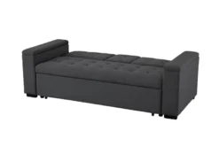 Noho canapé convertible 3 places en tissu gris foncé