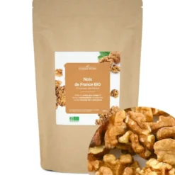 Noix de france bio - 500g (en cerneaux, décortiquées) - riche en oméga-3