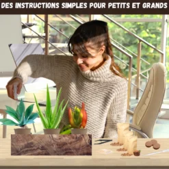 Nopalia® kit plantes grasses & aloe vera à faire pousser