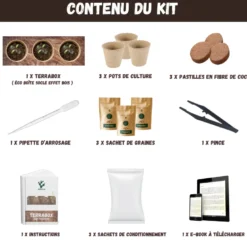 Nopalia® kit tomates cerises bio – mini potager intérieur - culture facile & diy
