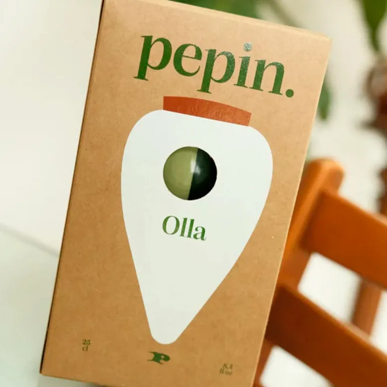 Olla en céramique Pépin Vert et lilas