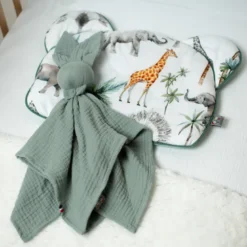 Oreiller coussin plat réversible safari