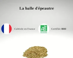 Oreiller en balles d'épeautre bio 30x50