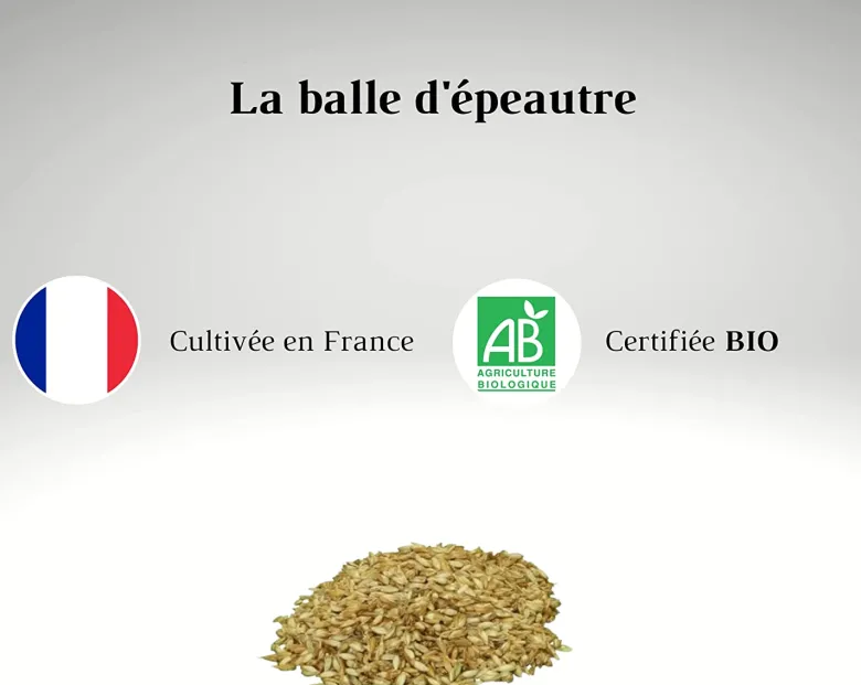 Oreiller en balles d'épeautre bio 50x50
