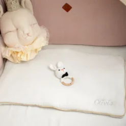 Oreiller plat en gaze de coton jeanne