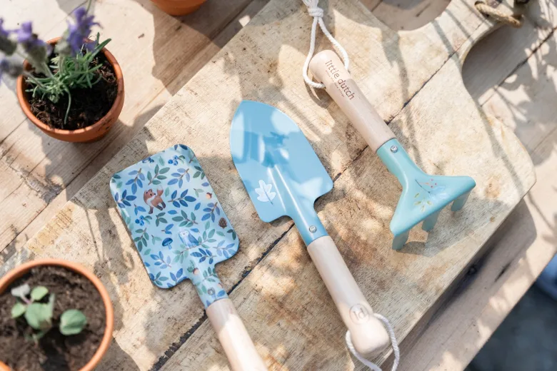 Outils de jardin bleu forest friends