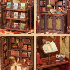 Owl bookstore - maquette booknook serre-livre
