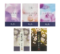 Pack encens japonais courts - 5 senteurs