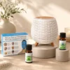 Pack fraîcheur anti-chaleur : diffuseur lina, masque gel & huiles essentielles
