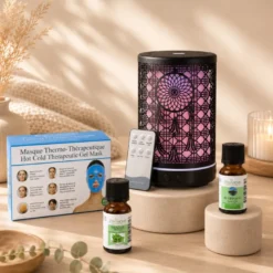 Pack fraîcheur : diffuseur siena à télécommande, masque gel & huiles