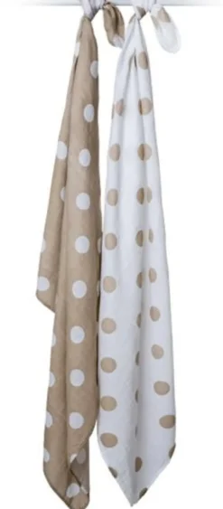 Pack 2 langes - pois taupes