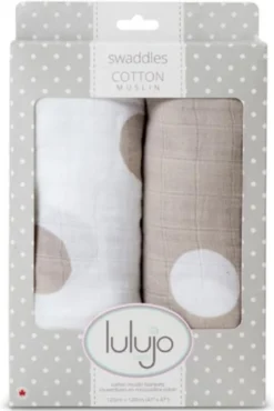 Pack 2 langes - pois taupes