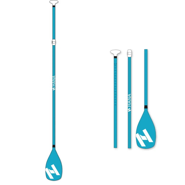 Pagaie réglable sup -bleue - 3 parties