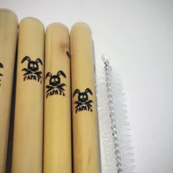 Pailles en bambou réutilisables