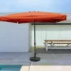 Palerme parasol terracotta carré 295 x 295 m