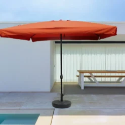 Palerme parasol terracotta carré 295 x 295 m