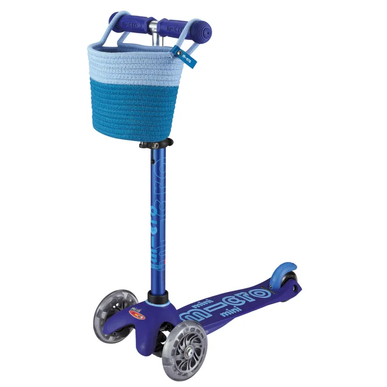 Panier bleu pour trottinette