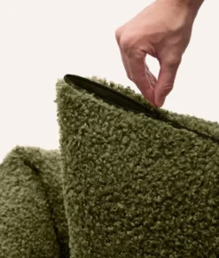 Panier en effet bouclette s - vert