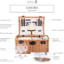 Panier pique-nique gisors - 4 personnes